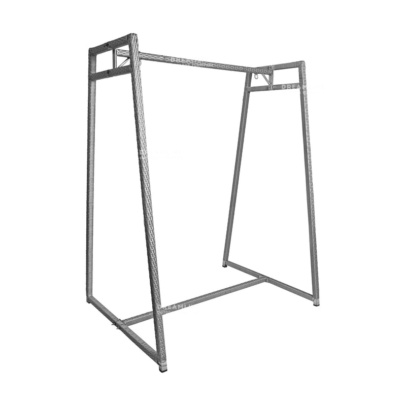 Nikos Garden Outdoor/Indoor Swing/jhula/hammocks Grey Double Seater Swing Stand