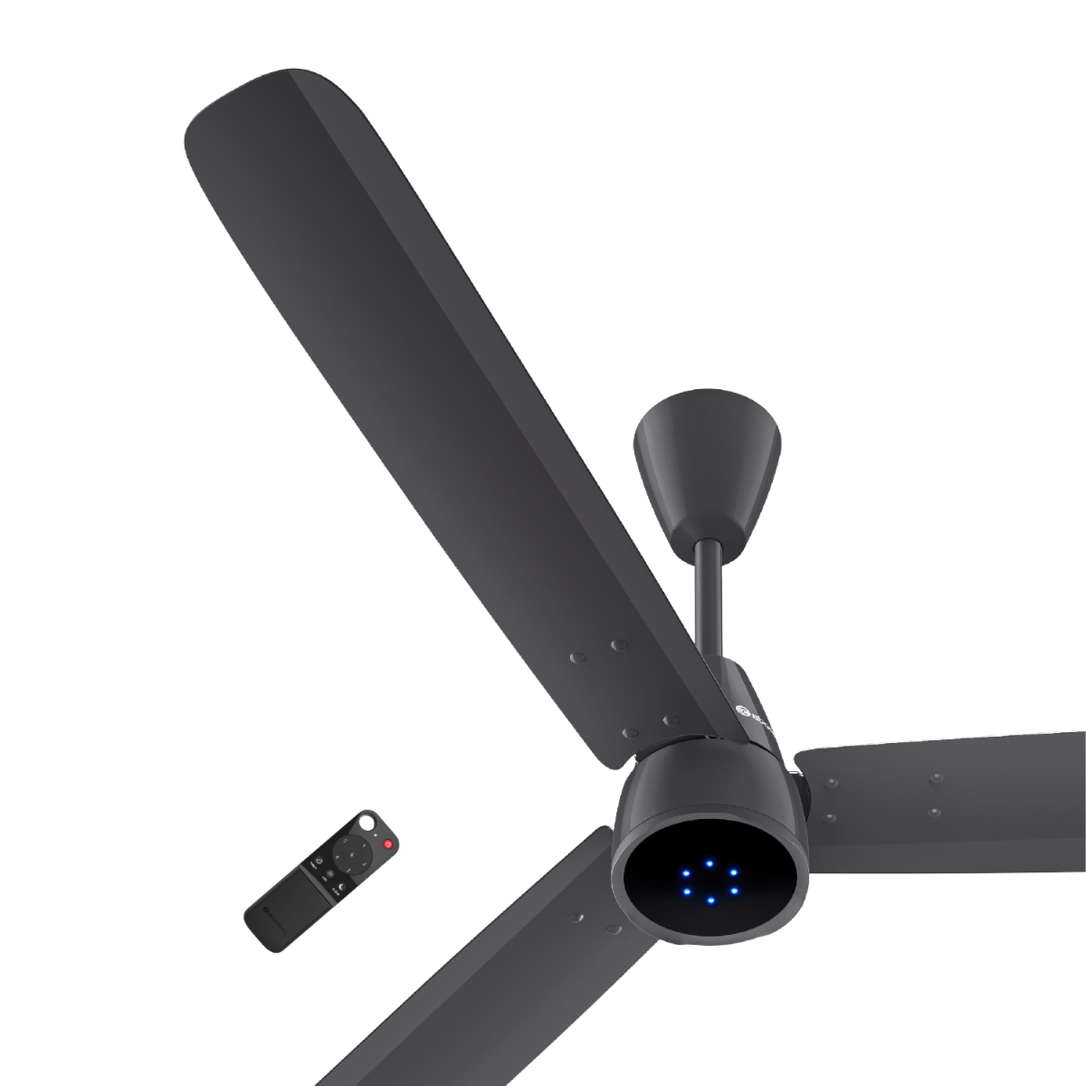 atomberg Renesa Epoque 1200mm BLDC Ceiling Fan with Remote | 5 Star Rated | Advance Air+ Technology | 235 CMM Air Delivery | Sleek Design | Low Noise | 2 Year Warranty (Pebble Grey)