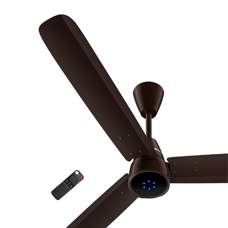 atomberg Renesa Epoque 1200mm BLDC Ceiling Fan with Remote | 5 Star Rated | Advance Air+ Technology | 235 CMM Air Delivery | Sleek Design | Low Noise | 2 Year Warranty (Gloss Earth Brown)