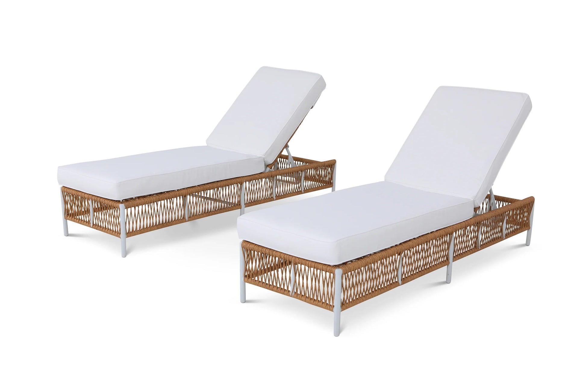 Dezire Outdoor Swimming Poolside Lounger Set of 2  (Honey)