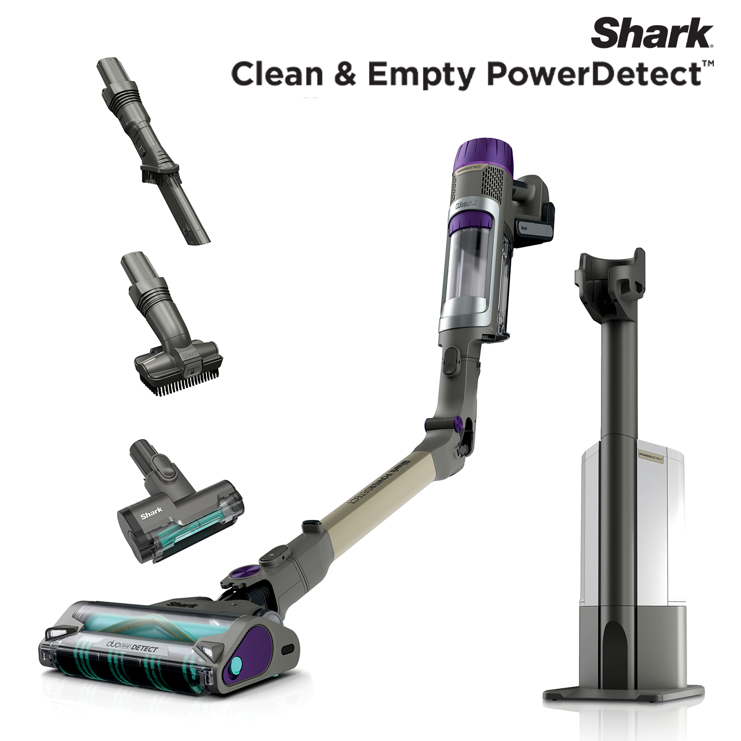 Shark PowerDetect Clean & Empty Cordless Stick Vacuum (IP3251INT) | Auto-Charging and Auto Empty Dock