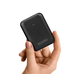 AGARO Nano Power Bank 10000 mAh, 22.5W Power Delivery for Smartphones, Portable, USB A & C Output, USB C Input, Fast Cha