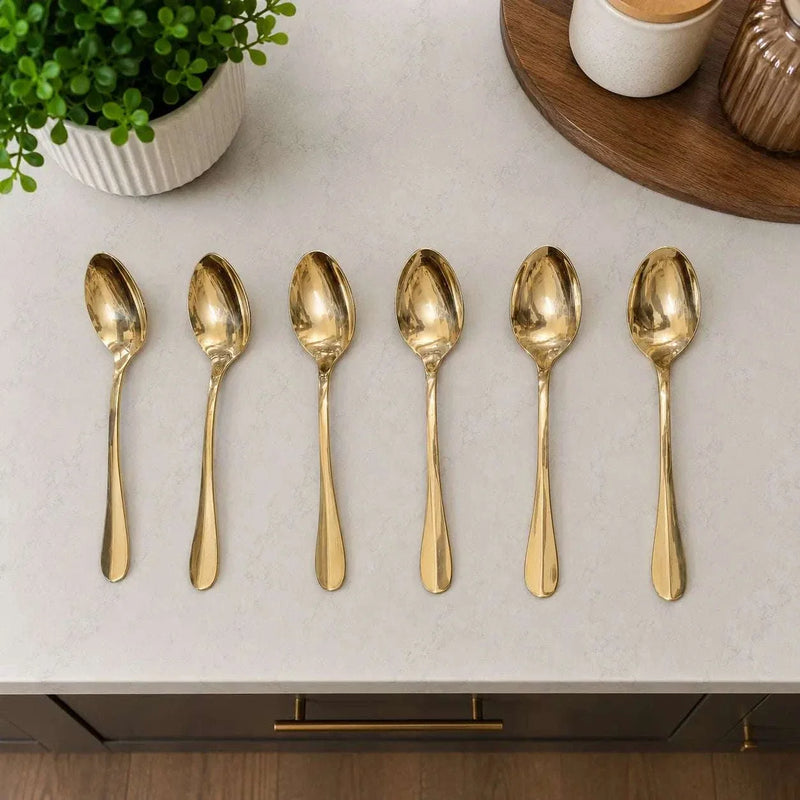 Brass Spoon Set (Pack Of 6)