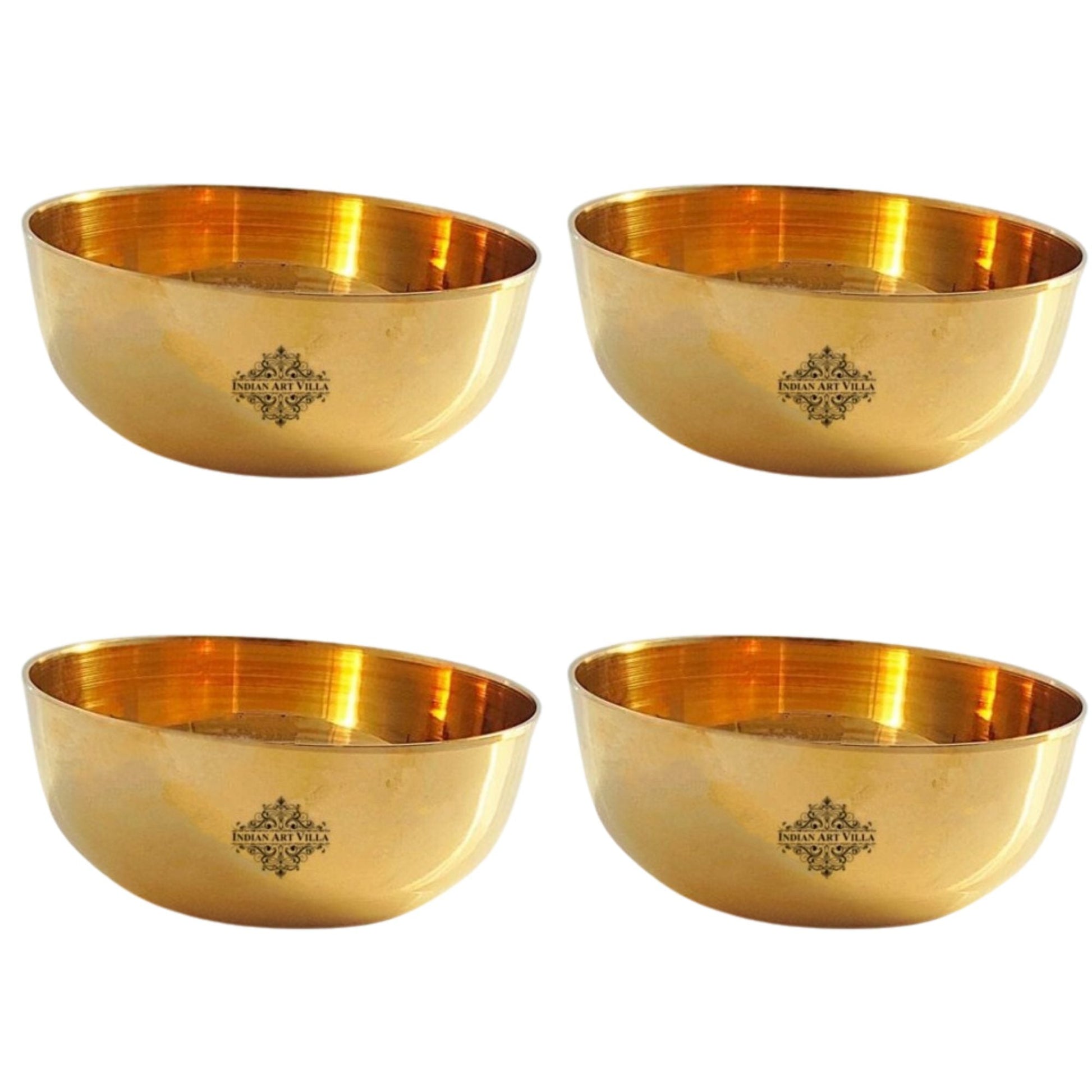 Handmade Pure Bronze Katori | Dinnerware Bowl with Plain Design, Dia. 8.5cm