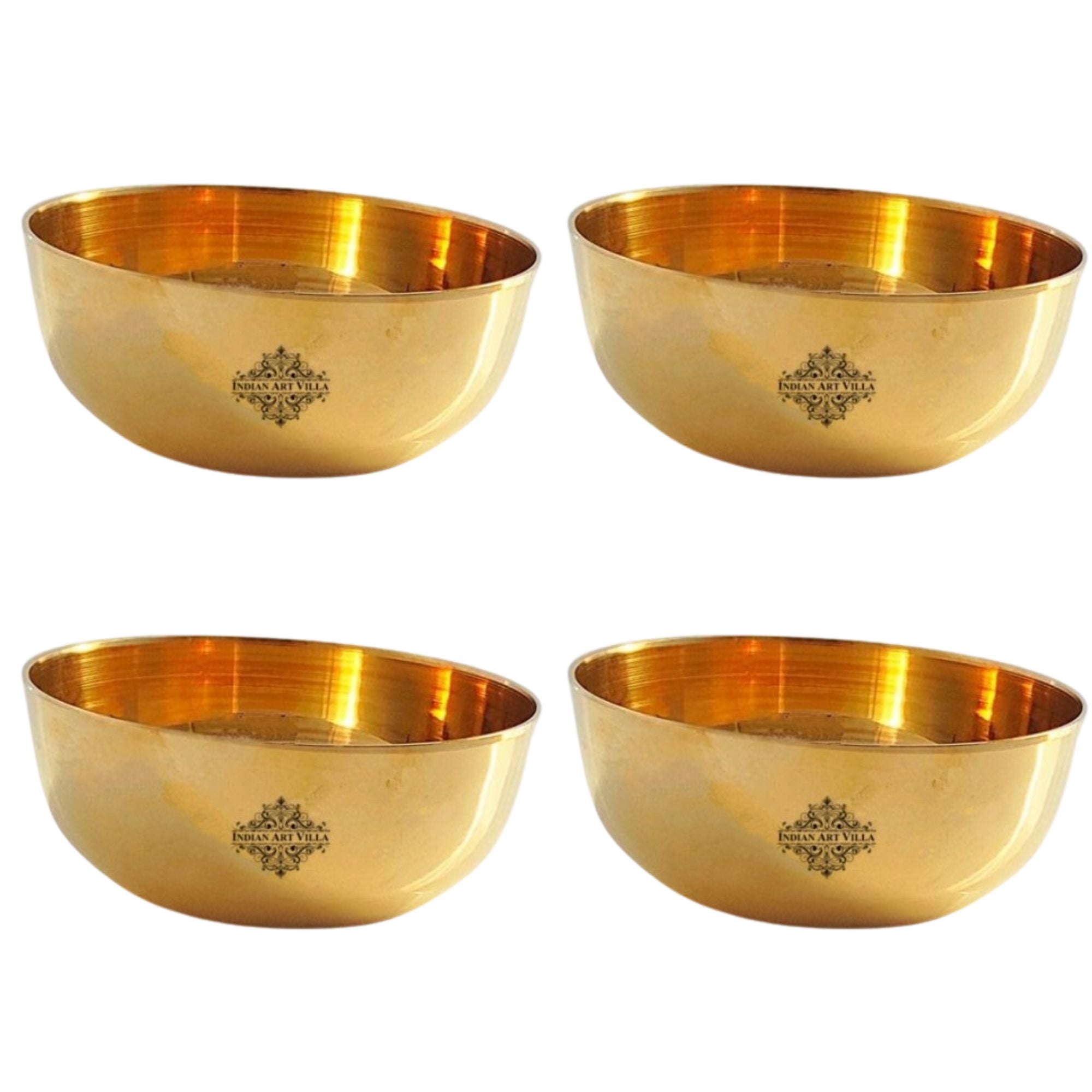 Handmade Pure Bronze Katori | Dinnerware Bowl with Plain Design, Dia. 8.5cm
