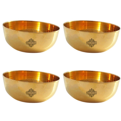 Handmade Pure Bronze Katori | Dinnerware Bowl with Plain Design, Dia. 8.5cm