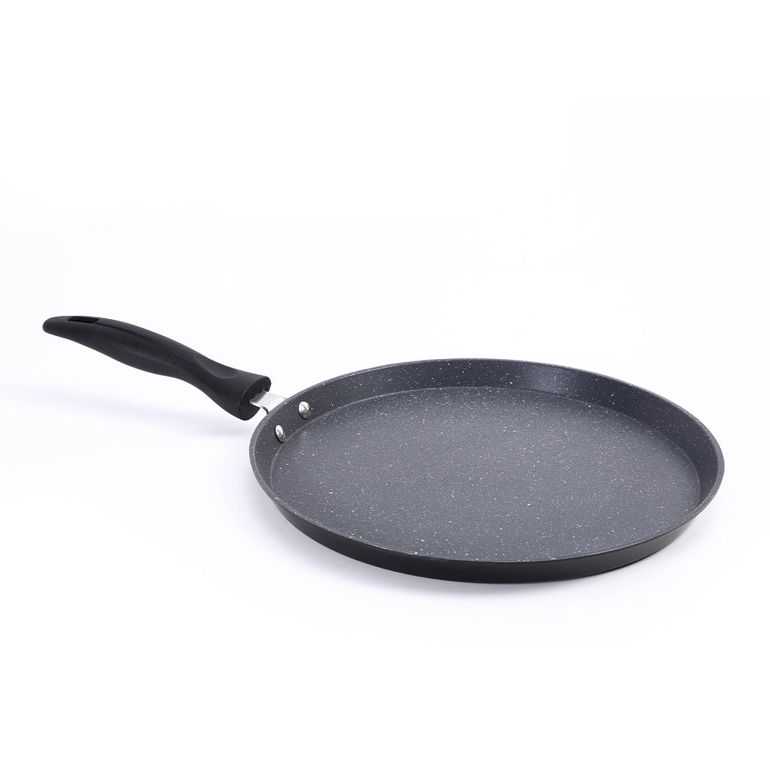 Duralite Die-cast 28 cm Dosa Tawa | 5 Layer Healthy Duramax Non-Stick Coating | Soft Touch Handle | Pure Grade Aluminium | PFOA Free | 2 Year Warranty | Grey