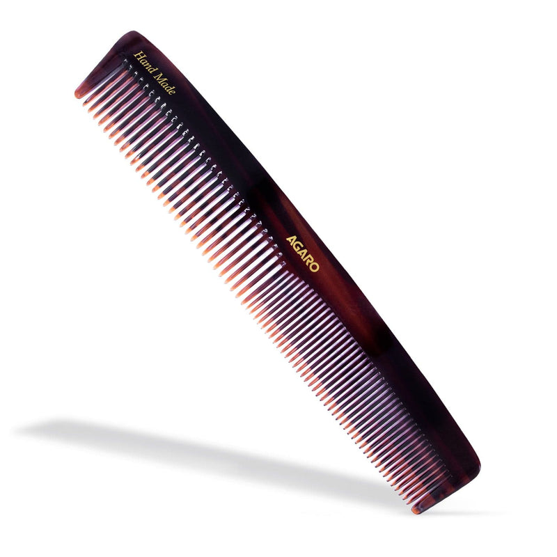 AGARO Hand Made Cellulose Acetate Comb HMC75, All Fine Tooth Dressing Comb, Smooth Rounded Teeth, Hair Styling, Hair Bru