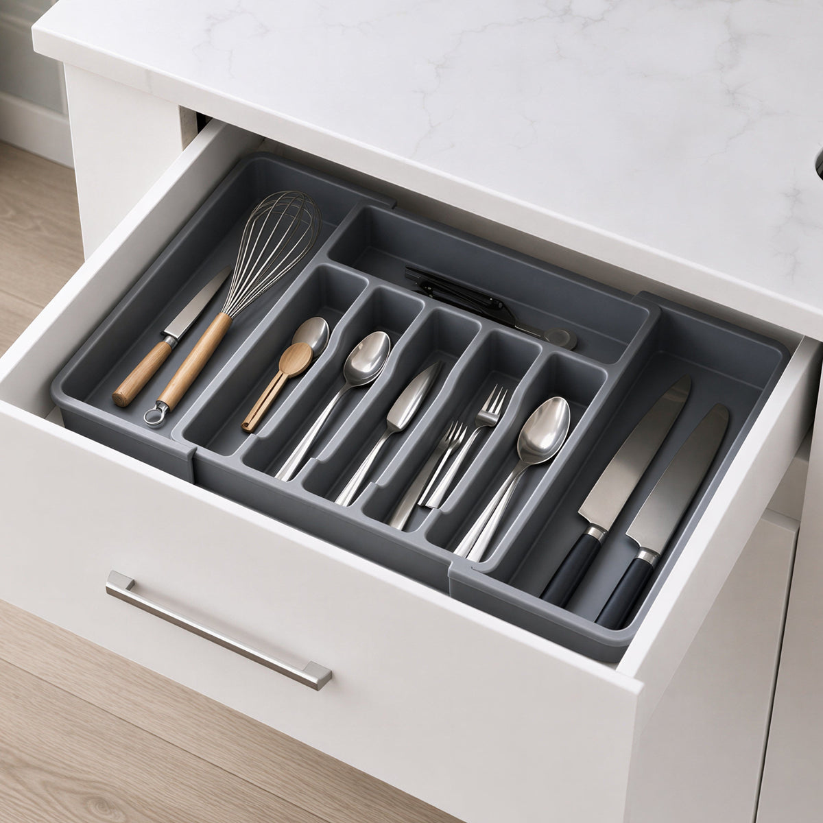Plantex Expendable Cutlery Tray/Cutlery Organizer for Kitchen Drawer-1
