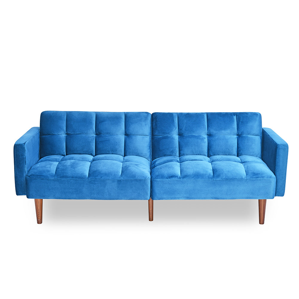 Nilkamal Denzel Futon Sofa Cum Bed (Blue)