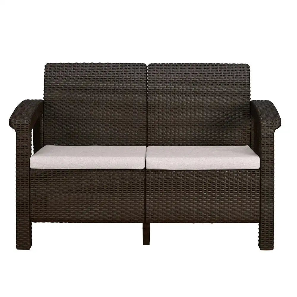 Nilkamal Goa Two Seater Plastic Sofa Set with Cushion