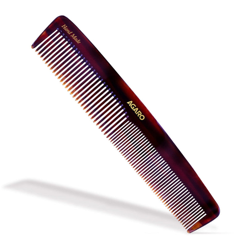 AGARO Hand Made Cellulose Acetate Comb HMC78, All Fine Tooth Dressing Comb, Smooth Rounded Teeth, Hair Styling, Hair Bru