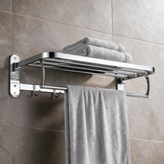 Plantex 304 Grade Stainless Steel Towel Rack in Bathroom/Towel Holder/Bathroom Accessories (24 Inch) Chrome-1