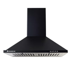Wonderchef Power Elite Chimney | 60cm |1050 m3/hr| Baffle Filter | 3 Speed Push Button Controls | Powerful Suction | Low