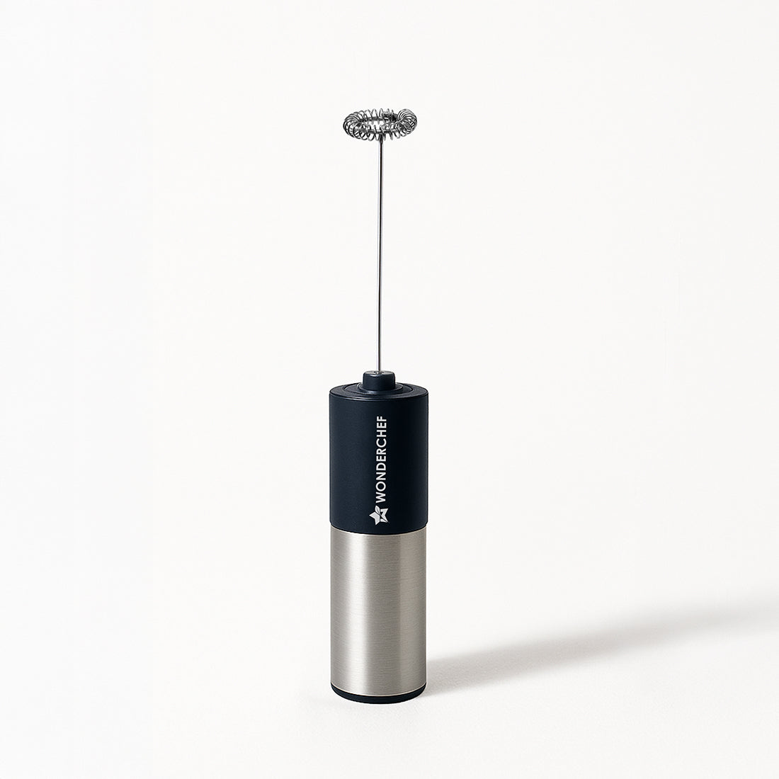 Wonderchef Regalia Milk Frother | Rich and Creamy Froth in Seconds | Stainless Steel Body & Whisk | AA Battery Operated 