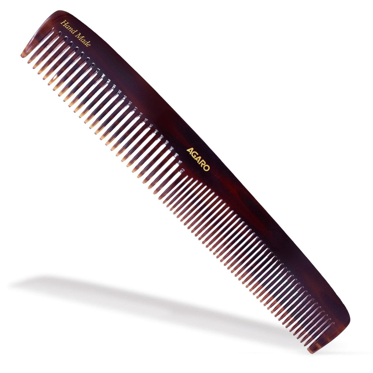 AGARO Hand Made Cellulose Acetate Comb HMC72, All Fine Tooth Dressing Comb, Smooth Rounded Teeth, Hair Styling, Hair Bru