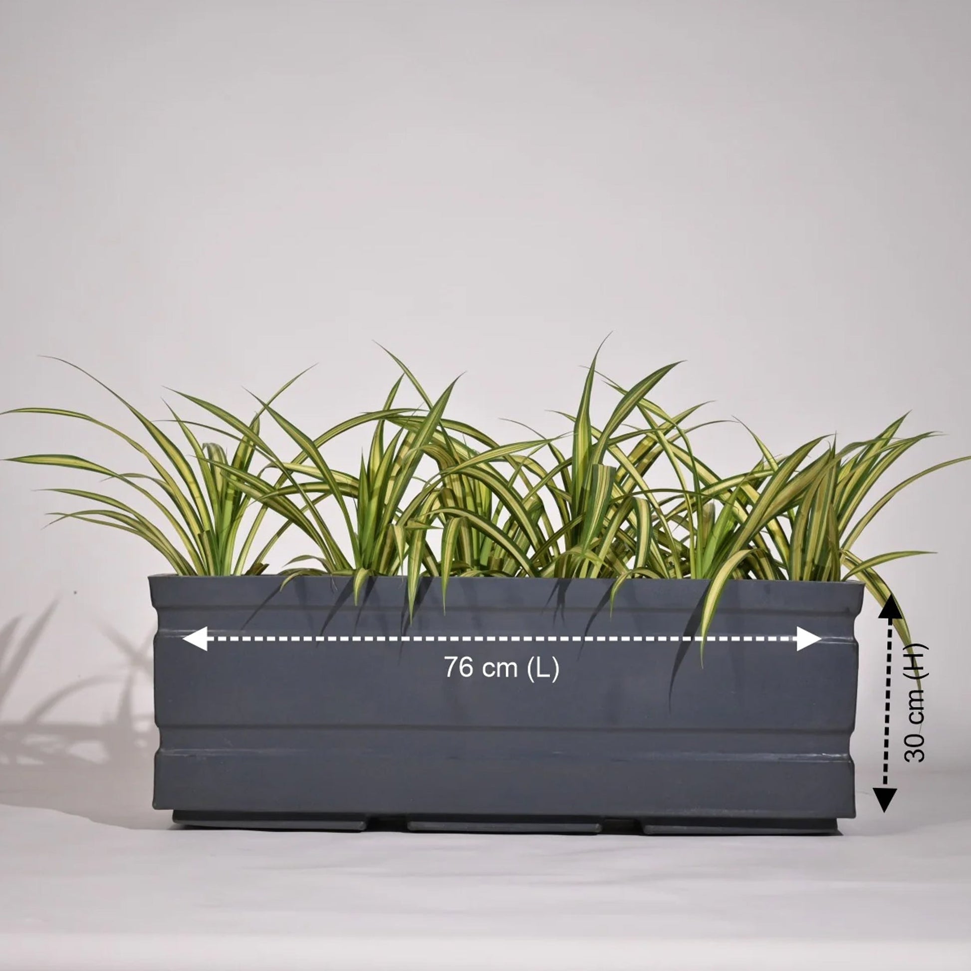 Trow Outdoor Polymer Planters For Garden, Balcony (Large)