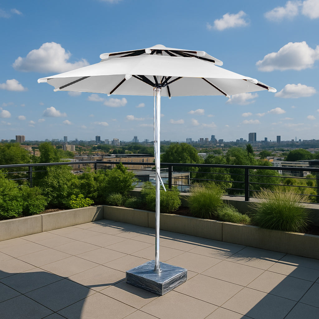 Grazia Luxury Centre Pole Garden Umbrella With Stand