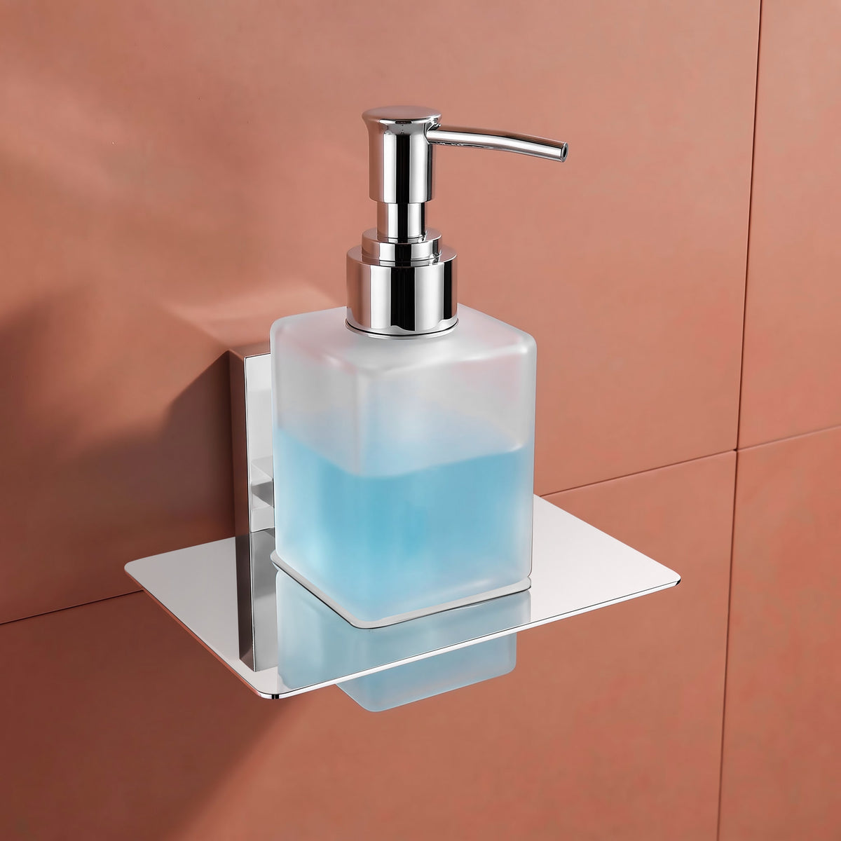 Plantex 304 Grade Stainless Steel Liquid 1 Ml Soap Dispenser/Shampoo Dispenser/Hand Wash Dispenser/Bathroom Accessories-Iris(Chrome)