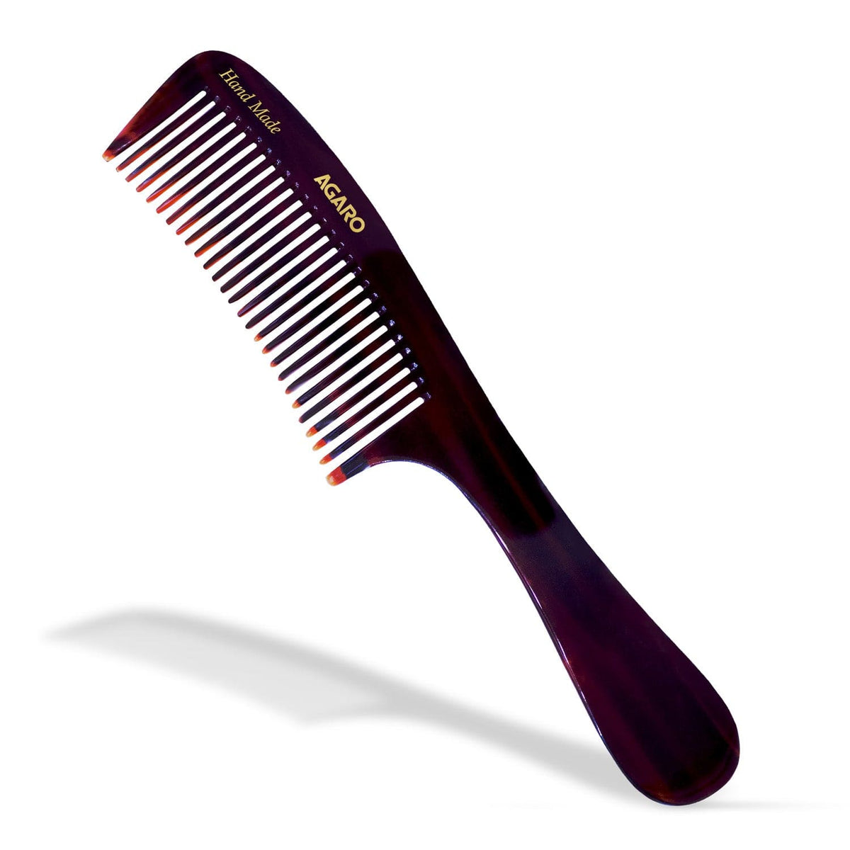 AGARO Hand Made Cellulose Acetate Comb HMC73, All Fine Tooth Dressing Comb, Smooth Rounded Teeth, Hair Styling, Hair Bru
