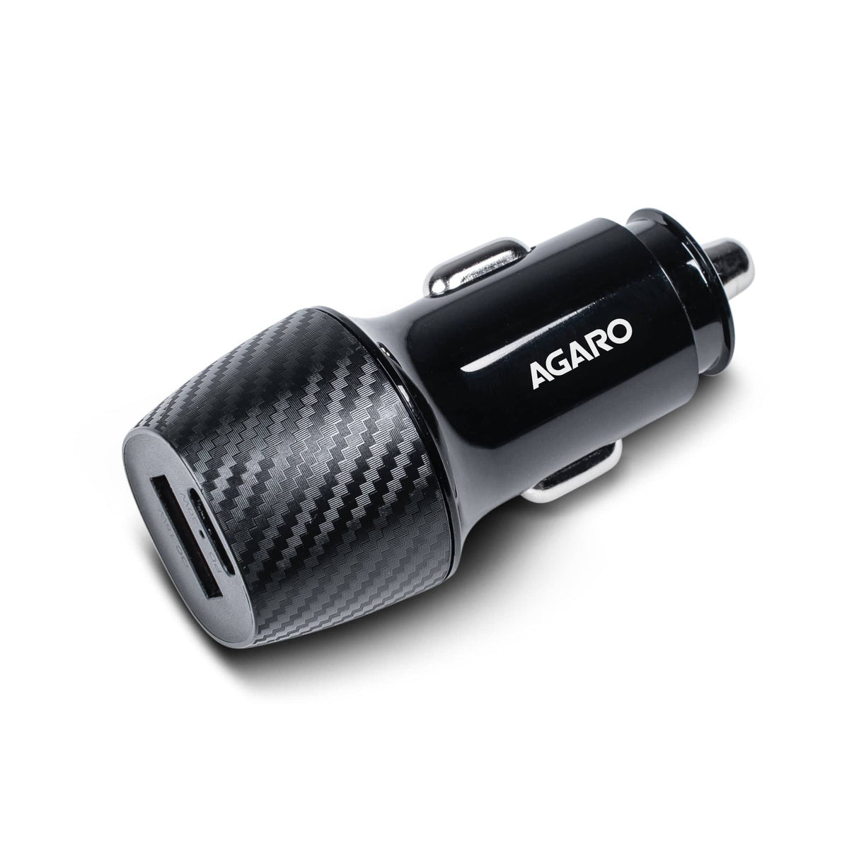 AGARO Pulse Car Charger, Dual Port with 51W Fast Car Charger with Dual Output (33W Pd Type C Port + 18W USB A Port), Fas
