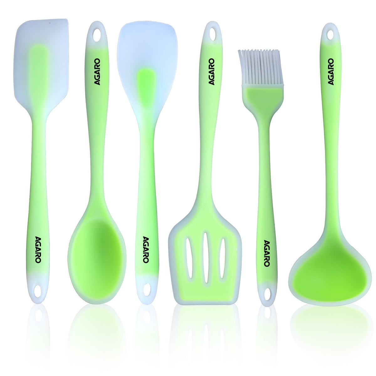 AGARO Deluxe Silicone Spatula Set of 6
