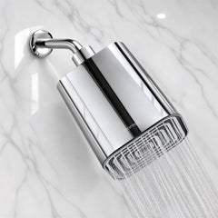Plantex ABS Square Head Shower/4 Inch Overhead Rain Shower for Home/Hotel/Adjustable Shower Head for Bathroom - Pack of 1 (Chrome, 9011)-1