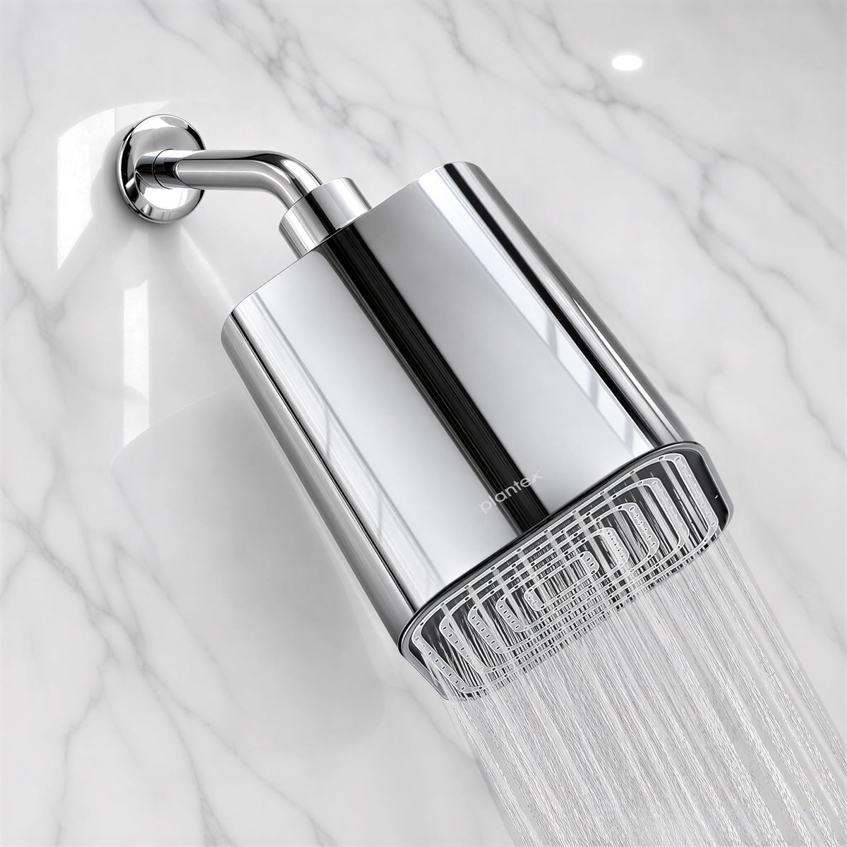 Plantex ABS Square Head Shower/4 Inch Overhead Rain Shower for Home/Hotel/Adjustable Shower Head for Bathroom - Pack of 1 (Chrome, 9011)