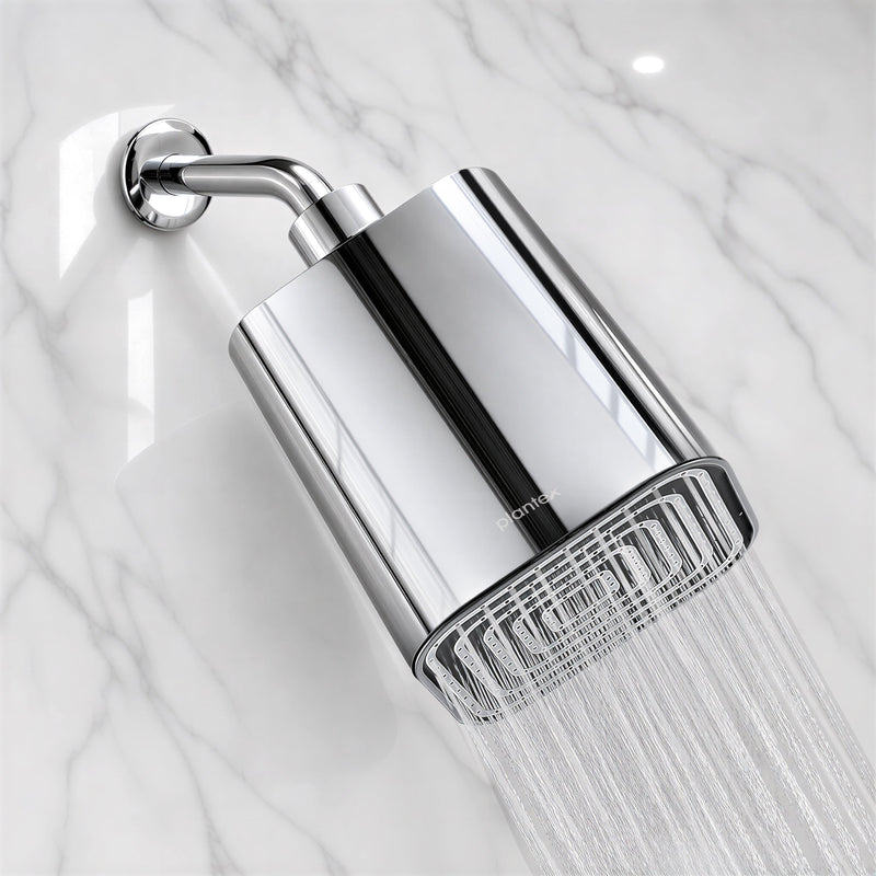 Plantex ABS Square Head Shower/4 Inch Overhead Rain Shower for Home/Hotel/Adjustable Shower Head for Bathroom - Pack of 1 (Chrome, 9011)-1