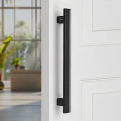 Plantex 12 Inch Main Door Handle/Aluminium Handle for Door/Black Pull-Push Handle for Home/Office/3 Years Warranty Pack of 1 (APS-612, Black)-1