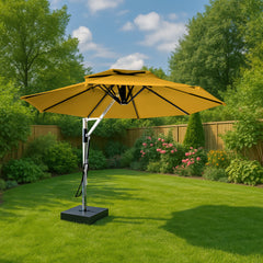 Spina Luxury Side Pole Garden Umbrella With Stand