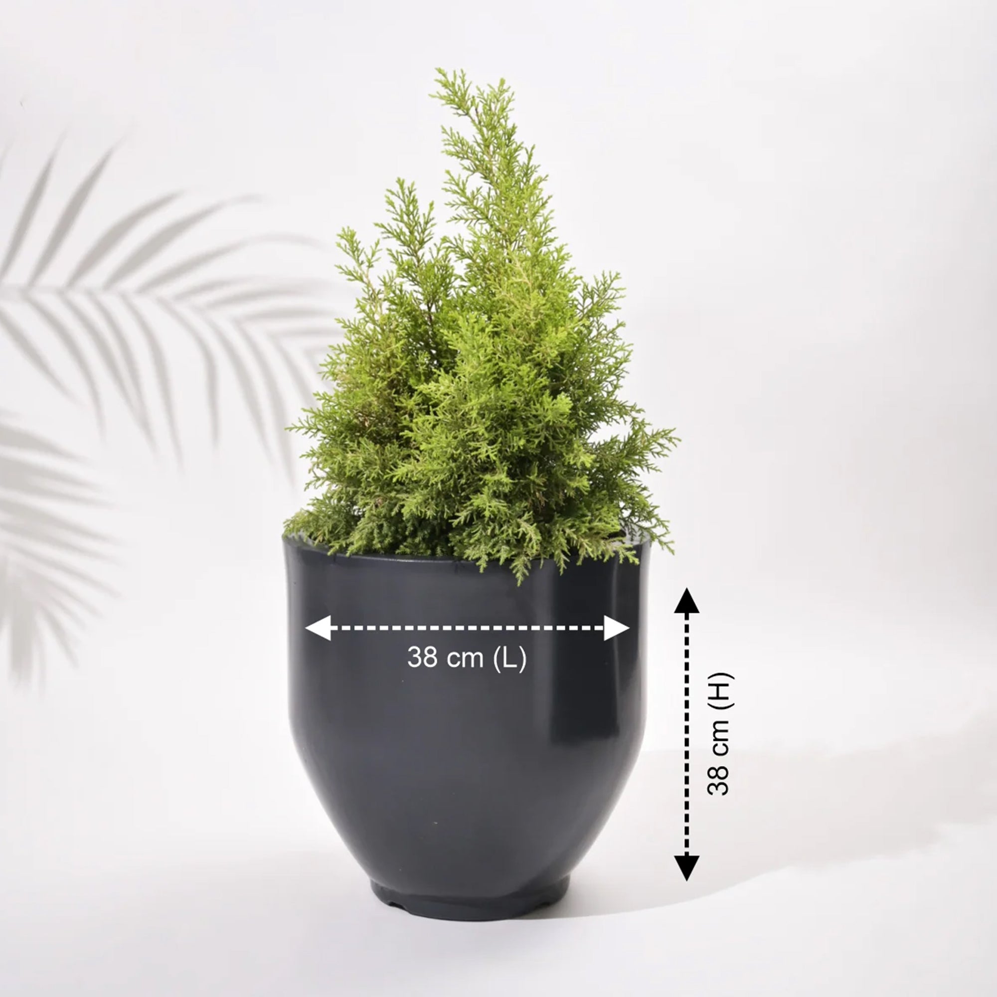 Cup Outdoor Polymer Planters For Garden, Balcony (Pair Of Large, Small And Medium)