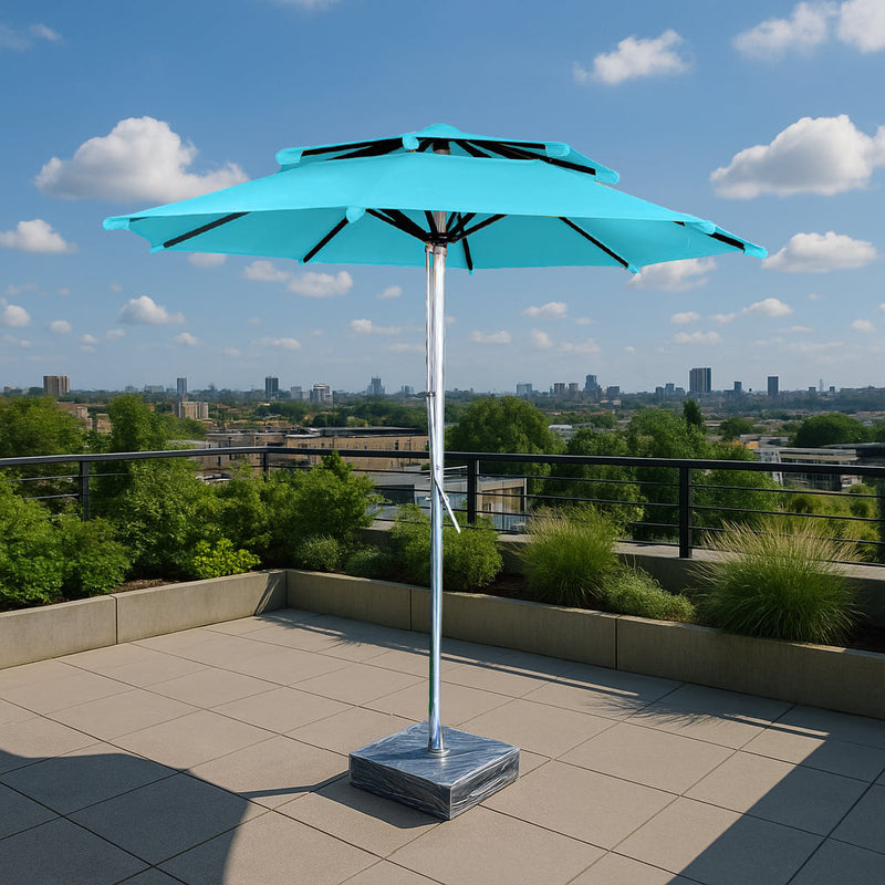 Grazia Luxury Centre Pole Garden Umbrella With Stand