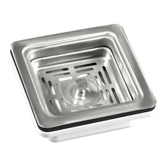 Plantex Coupling for Kitchen Sink/4.5 Inch Stainless Steel Waste Coupling/Square Shape Coupling - Pack of 1 (Matt Finish)-1