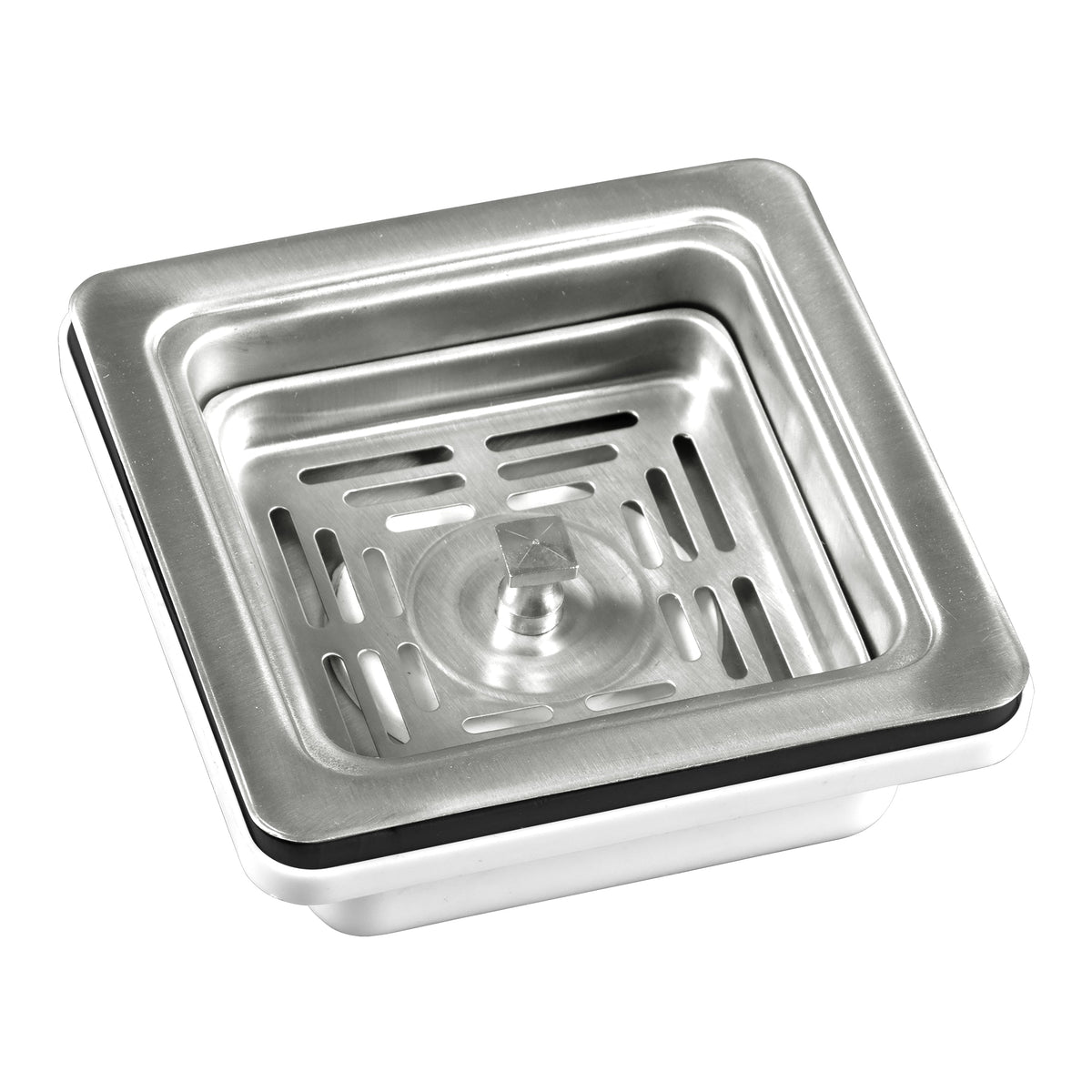 Plantex Coupling for Kitchen Sink/4.5 Inch Stainless Steel Waste Coupling/Square Shape Coupling - Pack of 1 (Matt Finish)