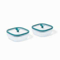 Microwave safe frosted borosilicate glass Anyday dishware- Small Square Dish Set of 2
