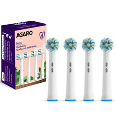 AGARO Rex Oscillating Toothbrush Refill Heads, Soft Bristles, Pack of 4-1