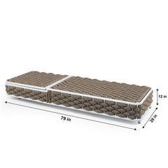 Hola Outdoor Swimming Poolside Lounger (Rope Brown)