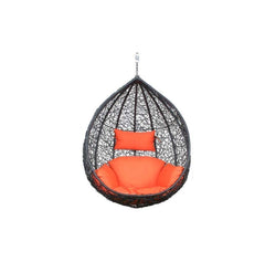 Saturnino Single Seater Hanging Swing Without Stand For Balcony , Garden Swing (Dark Brown)