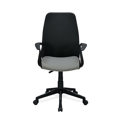 Nilkamal Solitaire Mid Back Chair (Grey/Black)