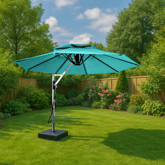 Spina Luxury Side Pole Garden Umbrella With Stand