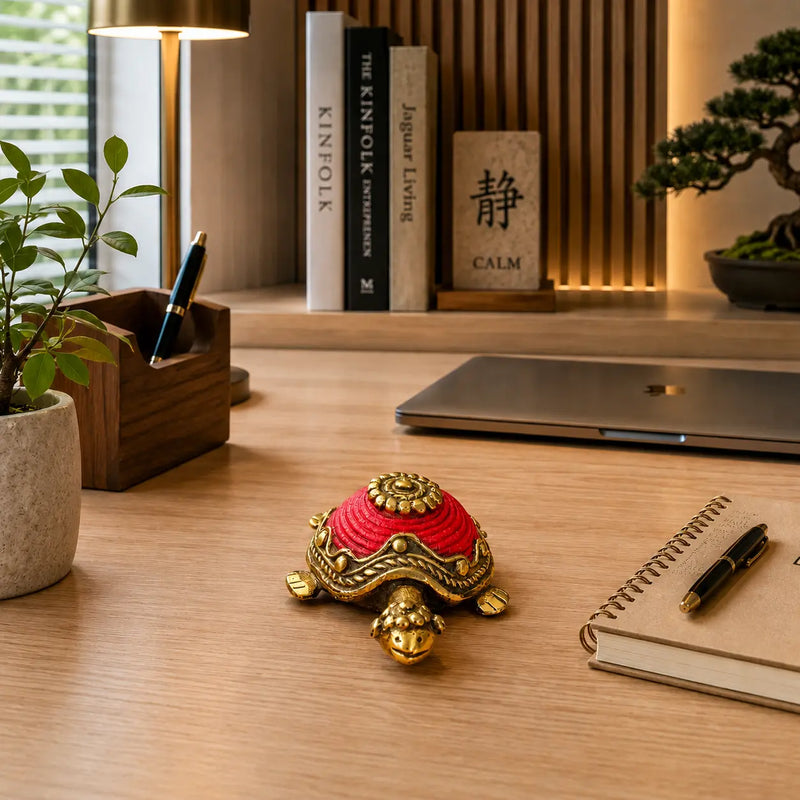 Brass Dhokra Tortoise Vastu/Feng Shui