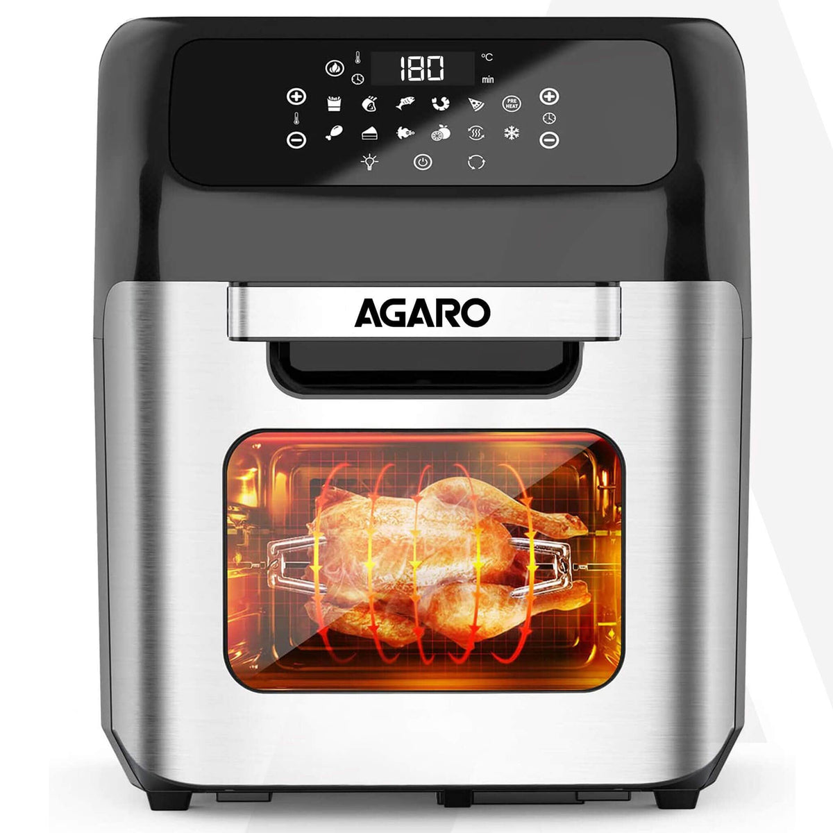AGARO Regency Air Fryer - 1800 Watts - 12L