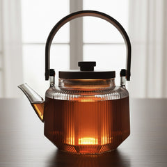 AGARO Elite 600ml Borosilicate Glass Kettle | Heat Resistant, Stovetop & Microwave Safe, Durable Clear Glass for Tea, Co