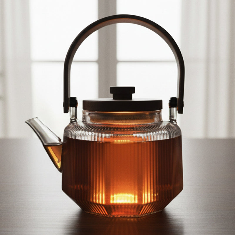 AGARO Elite 600ml Borosilicate Glass Kettle | Heat Resistant, Stovetop & Microwave Safe, Durable Clear Glass for Tea, Co