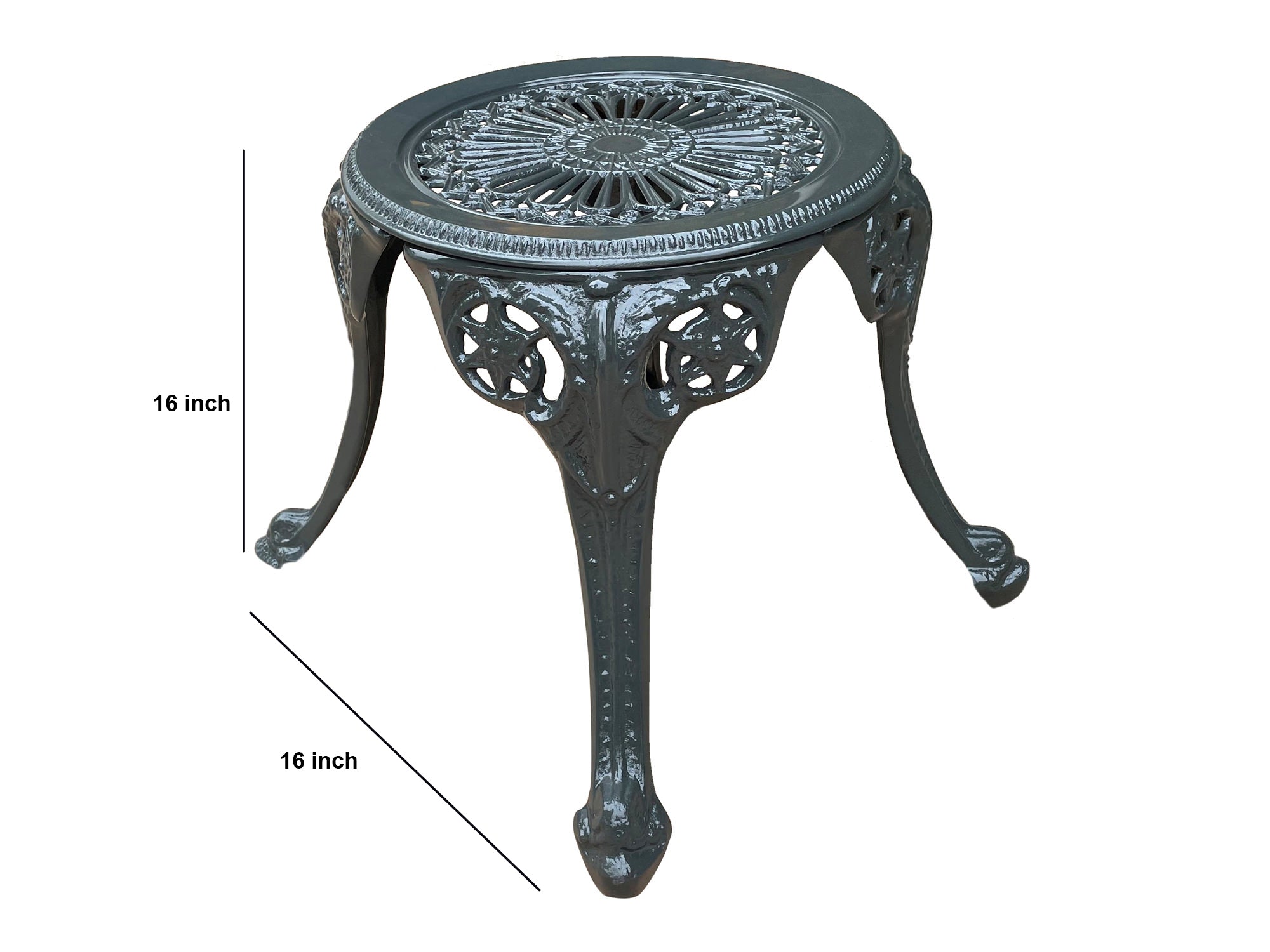 Marlen Cast Aluminium Garden Patio 1 Stool Set