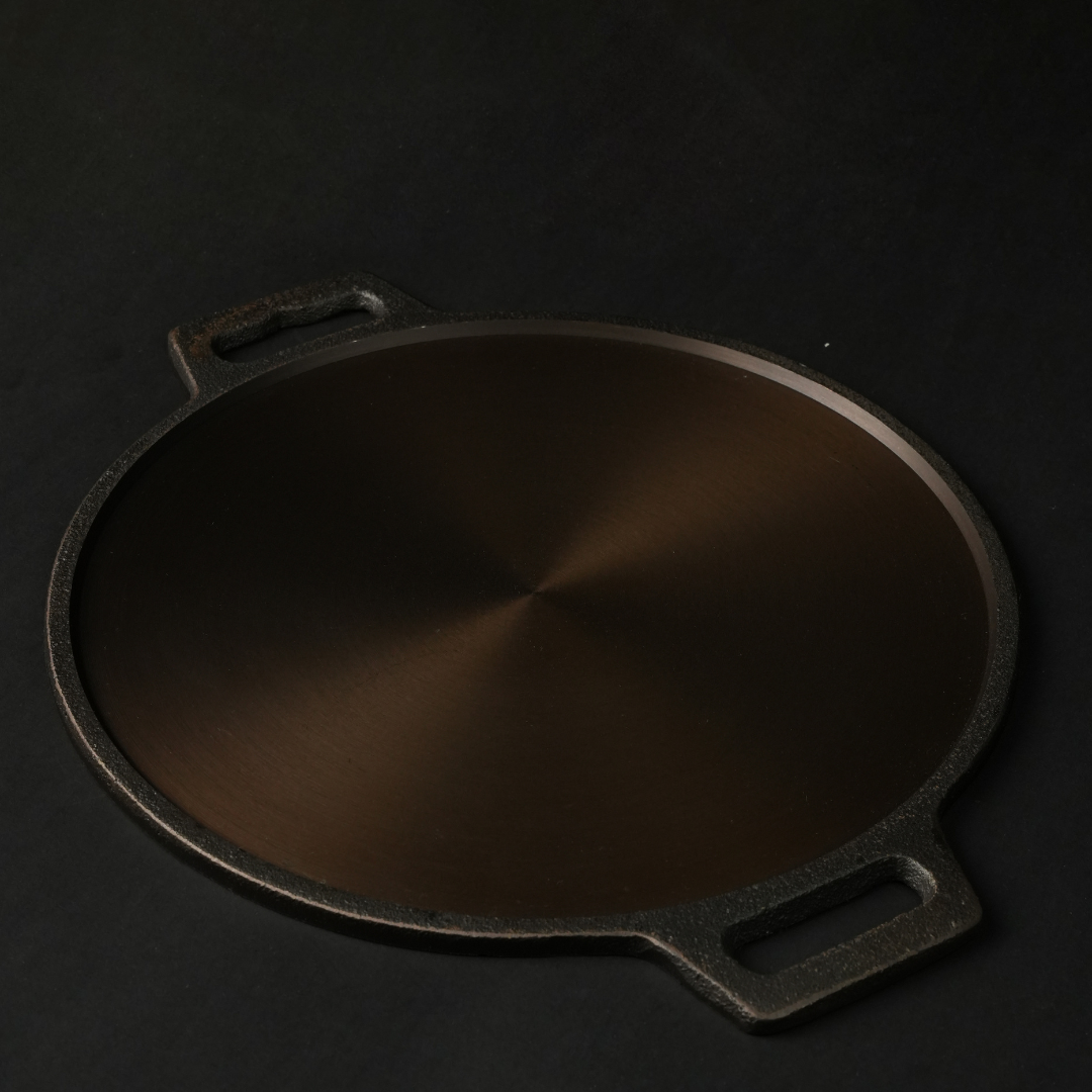 SUPER SMOOTH Cast Iron DOSA Tawa (LARGE PAPER ROAST)