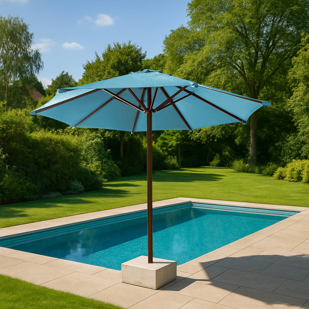 Fiore Luxury Centre Pole Garden Umbrella With Stand
