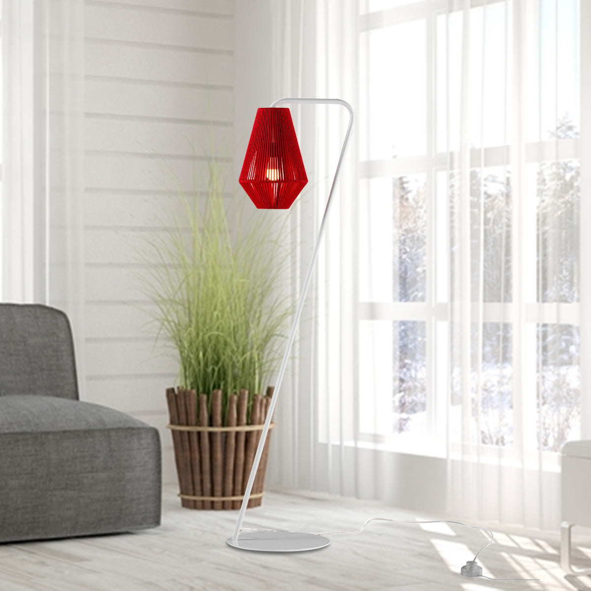 Amina Outdoor Rope Floor Lamp