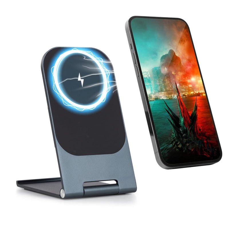 AGARO Elegant Wireless Charger, 15W, Qi-Certified, Charging Stand for iPhone 15/15 Plus/15 Pro/15 Pro Max, 14/14 Plus/14 Pro/14 Pro Max & 13/12/11 Series-1